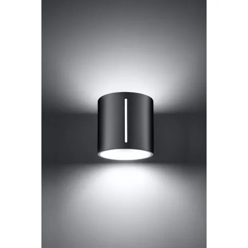 Szczegółowe zdjęcie nr 4 produktu Okrągły kinkiet tuba E740-Kalano - szary