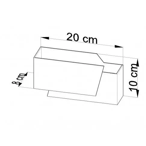 Szczegółowe zdjęcie nr 4 produktu Minimalistyczny kinkiet E743-Piegars