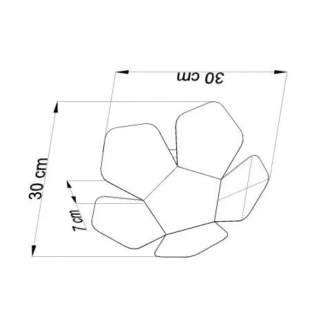 Szczegółowe zdjęcie nr 4 produktu Designerski kinkiet E746-Penti - biały