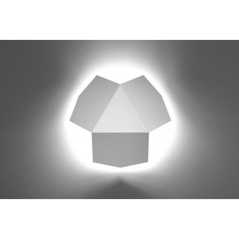 Zdjęcie biały minimalistyczny kinkiet LED E748-Tri - sklep Edinos.pl