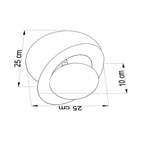 Szczegółowe zdjęcie nr 4 produktu Minimalistyczny okrągły kinkiet E749-Kalora