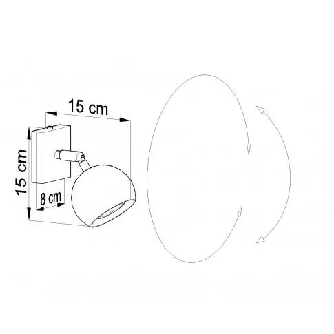 Szczegółowe zdjęcie nr 4 produktu Regulowany kinkiet LED E747-Oculars - biały