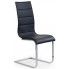 Krzesło metalowe Baster - czarne + biały połysk