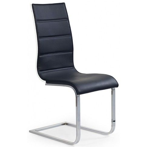 Zdjęcie produktu Krzesło metalowe Baster - czarne + biały połysk.