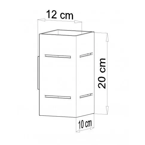 Szczegółowe zdjęcie nr 5 produktu Minimalistyczny kinkiet LED E751-Blocci - biały