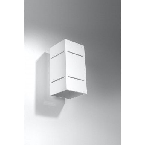 Zdjęcie biały minimalistyczny kinkiet LED E751-Blocci- sklep Edinos.pl