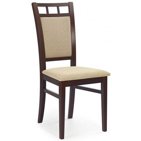 Zdjęcie produktu Krzesło drewniane Miguel - ciemny orzech.