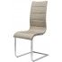 Zdjęcie produktu Krzesło metalowe Baster - beżowe + biały połysk.