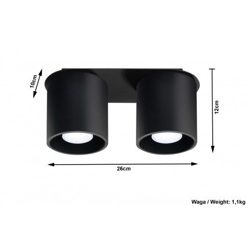 Szczegółowe zdjęcie nr 5 produktu Nowoczesny plafon LED E761-Orbil - czarny