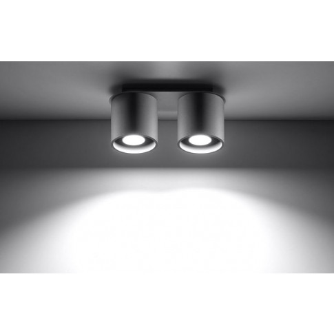 Fotografia Podwójny plafon LED E761-Orbil - szary z kategorii Plafony