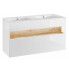 Zdjęcie biała nowoczesna szafka pod umywalkę Monako 2X 120 cm - sklep Edinos.pl