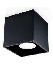 Kwadratowy plafon E766-Quas - czarny
