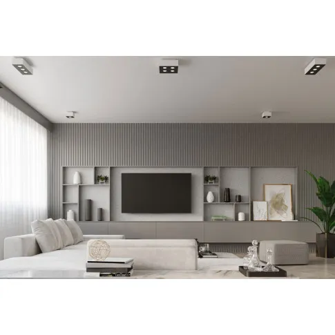 Fotografia Nowoczesny kwadratowy plafon E773-Sofis - biały z kategorii Plafony