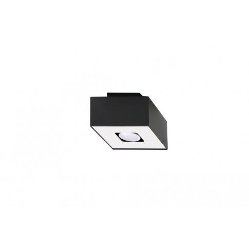 Szczegółowe zdjęcie nr 5 produktu Designerski kwadratowy plafon E773-Mons - czarny