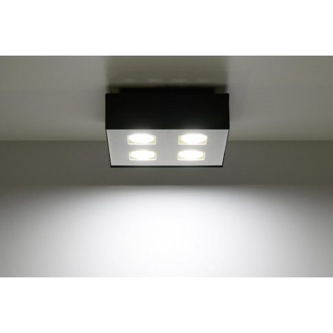 Szczegółowe zdjęcie nr 4 produktu Nowoczesny plafon LED E776-Mons - czarny