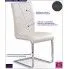 Fotografia Białe krzesło tapicerowane na płozach - Preis z kategorii Krzesła metalowe