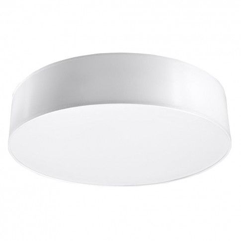 Szczegółowe zdjęcie nr 4 produktu Okrągły minimalistyczny plafon E779-Arens - biały