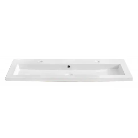 Szczegółowe zdjęcie nr 6 produktu Zestaw łazienkowy z oświetleniem LED Laures 3Q 120 cm - Biały połysk