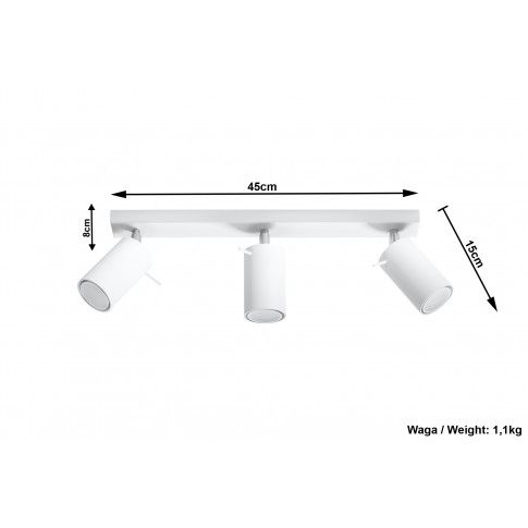 Szczegółowe zdjęcie nr 6 produktu Plafon regulowany LED E783-Rins - biały