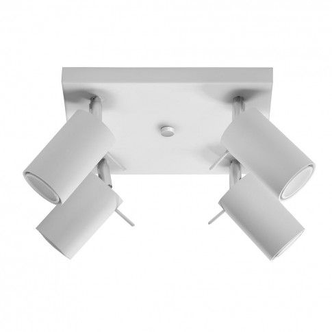 Szczegółowe zdjęcie nr 5 produktu Kwadratowy plafon LED E784-Rins - biały