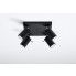 Fotografia Loftowy plafon halogenowy E784-Rins - czarny z kategorii Plafony