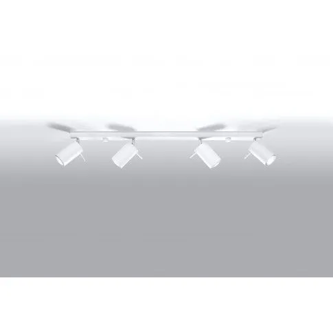 Zdjęcie biały halogenowy plafon z regulowanymi tubami E785-Sewo | Edinos.pl