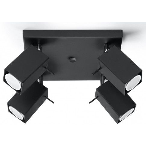 Zdjęcie produktu Kwadratowy plafon LED E789-Merids - czarny.