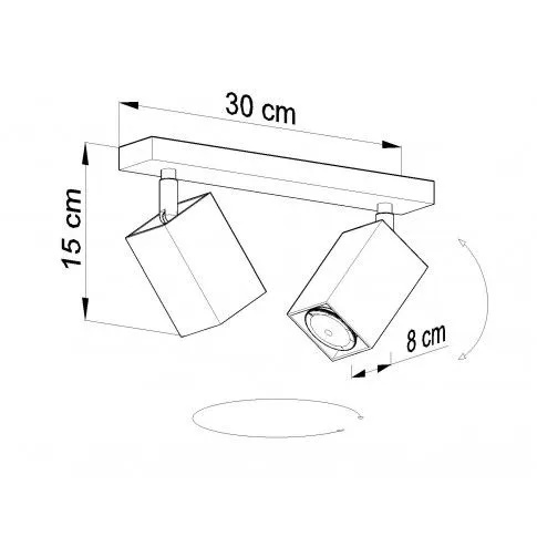 Szczegółowe zdjęcie nr 4 produktu Szary loftowy plafon LED - E787-Merids