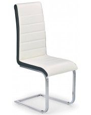 Czarno-białe krzesło na płozach - Damer w sklepie Edinos.pl