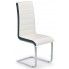 Czarno-białe krzesło na płozach - Damer