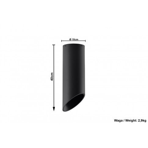 Szczegółowe zdjęcie nr 5 produktu Okrągły plafon LED E793-Peni - czarny