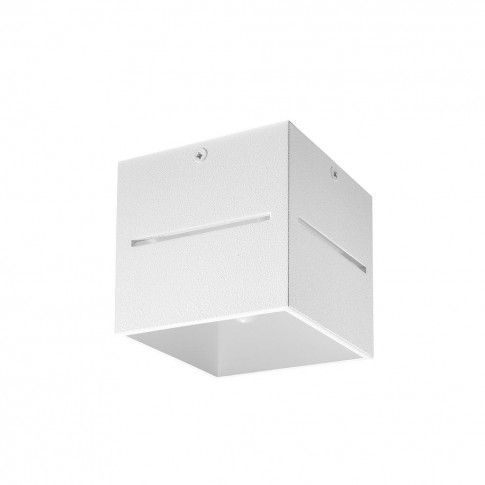 Szczegółowe zdjęcie nr 6 produktu Minimalistyczny plafon kostka E798-Lobi - biały