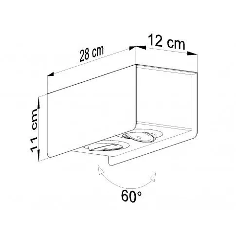 Szczegółowe zdjęcie nr 4 produktu Regulowany plafon LED E805-Samanti - biały