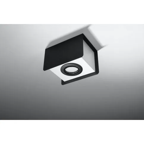 Fotografia Nowoczesny ledowy plafon E804-Samanti - czarny z kategorii Plafony