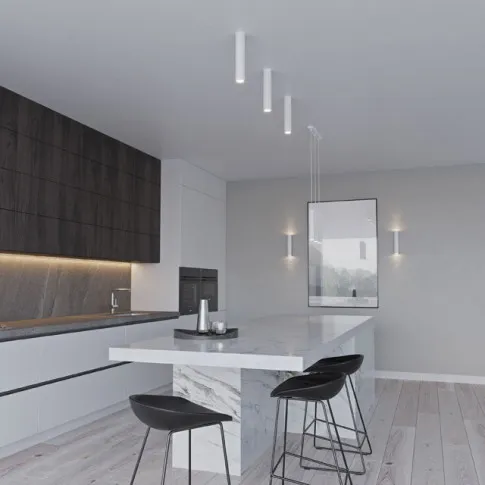 Fotografia Minimalistyczny plafon walec E808-Grafo - biały z kategorii Przeznaczenie