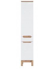 Słupek łazienkowy stojący Marsylia 2X - Biały połysk
