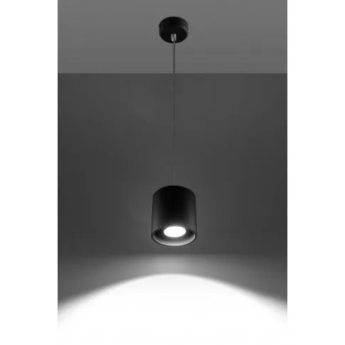 Szczegółowe zdjęcie nr 4 produktu Czarna okrągła lampa wisząca - E815-Melvis