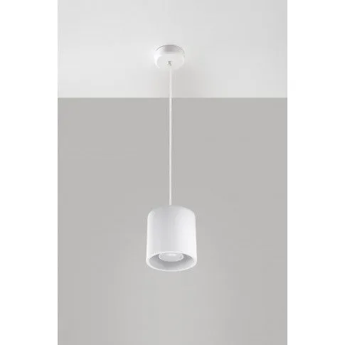 Zdjęcie biała loftowa lampa wisząca walec M516-Bambi | Edinos.pl
