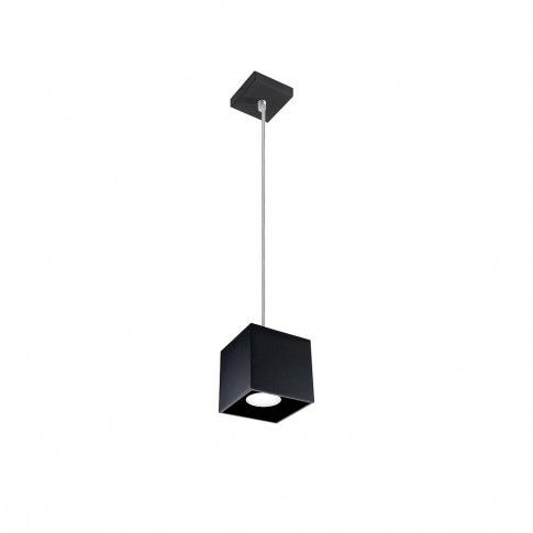 Szczegółowe zdjęcie nr 6 produktu Kwadratowa lampa wisząca E816-Quas - czarny