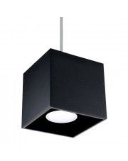 Kwadratowa lampa wisząca E816-Quas - czarny w sklepie Edinos.pl