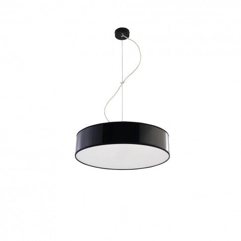Szczegółowe zdjęcie nr 5 produktu Okrągła lampa wisząca LED E818-Arens - czarny