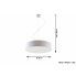 Szczegółowe zdjęcie nr 4 produktu Designerska lampa wisząca LED E818-Arens - biały