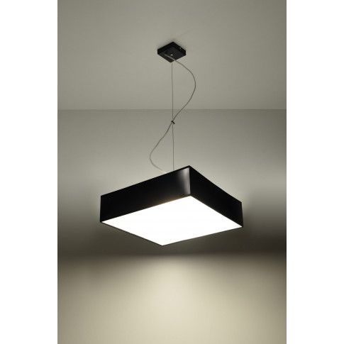 Zdjęcie czarna kwadratowa lampa wisząca E819-Horux - sklep Edinos.pl
