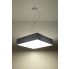 Zdjęcie szara lampa wisząca kwadratowa E820-Horux - sklep Edinos.pl