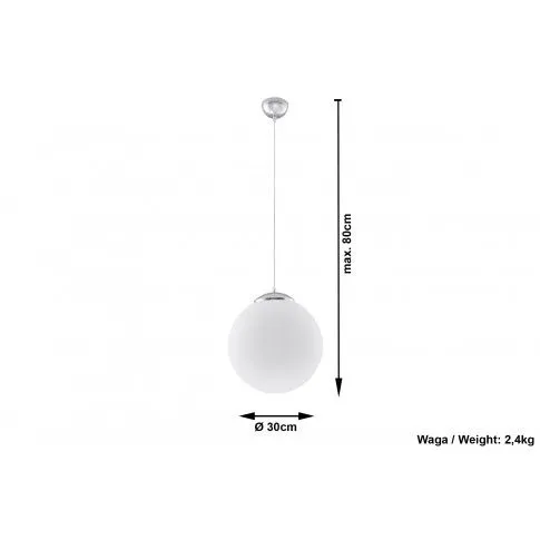 Szczegółowe zdjęcie nr 4 produktu Szklana lampa wisząca LED E823-Ugi