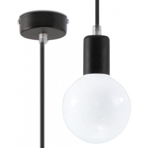 Zdjęcie produktu Loftowa lampa wisząca E825-Edisos - czarny.