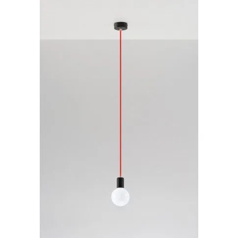 Fotografia Designerska lampa wisząca E825-Edisos - czerwony z kategorii Lampy