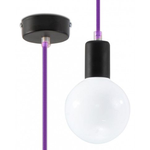 Zdjęcie produktu Lampa pojedynczy zwis E825-Edisos - fioletowy.