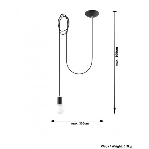 Szczegółowe zdjęcie nr 4 produktu Industrialna lampa wisząca E826-Edisos