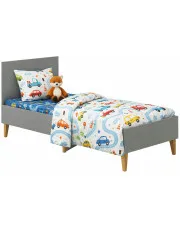 Szare łóżko dla dziecka 80x180 - Branos 4X w sklepie Edinos.pl